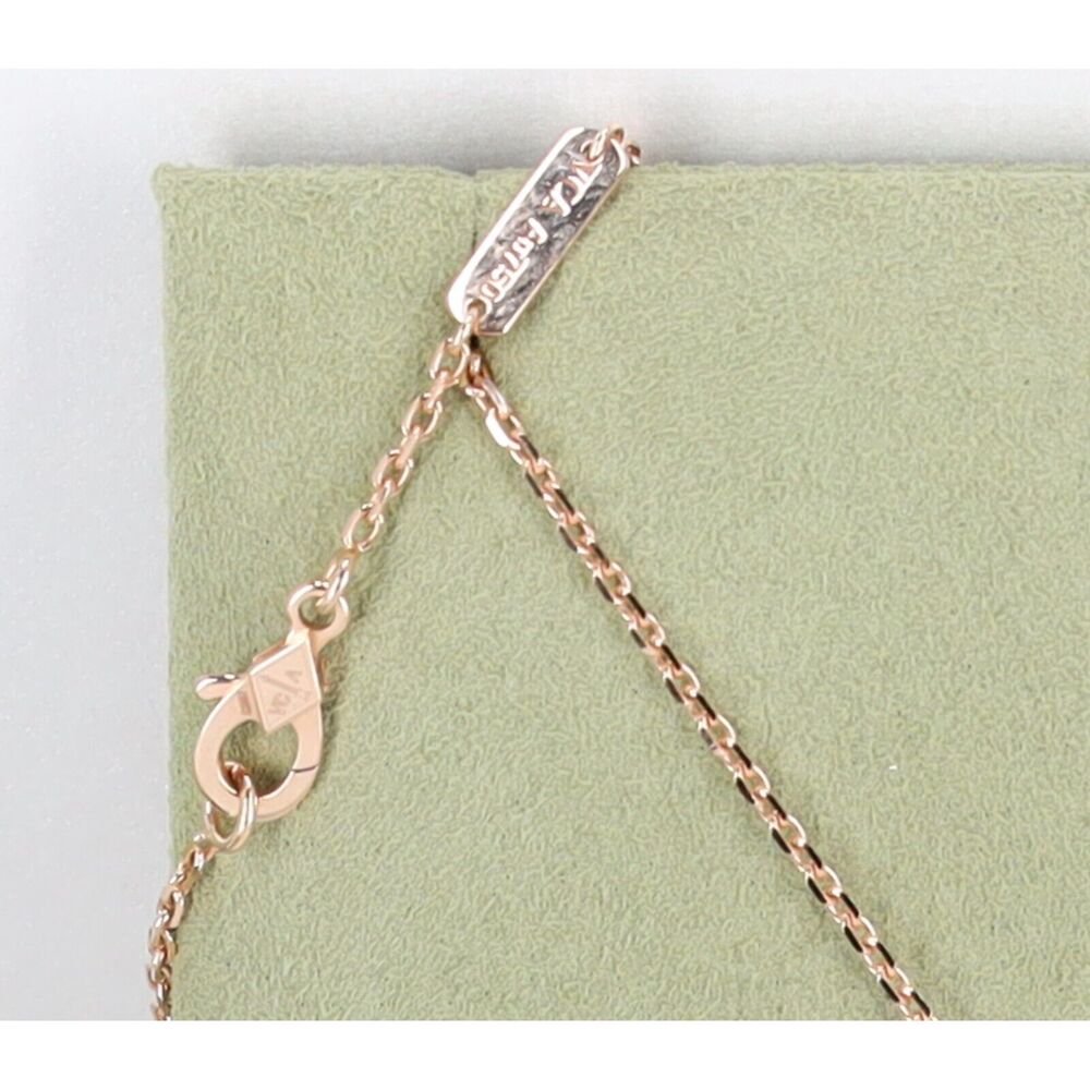Van Cleef & Arpels Vintage Alhambra Necklace 2023 Holiday Pendant Grey 18K - Picture 6 of 7